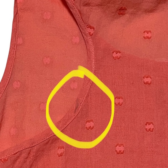 Coral sleeveless top with lace detail Sz. Medium NWT - Picture 7 of 7